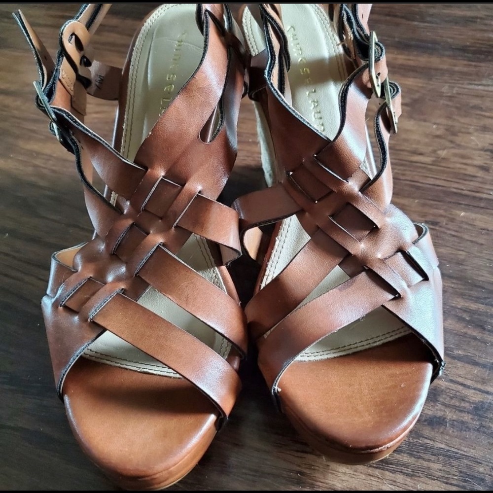 Chinese Laundry Wedge Sandals Size 7